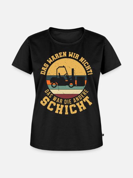 Gabelstapler Gabelstaplerfahrer Lagerarbeiter - Frauen Premium Bio T-Shirt - Schwarz