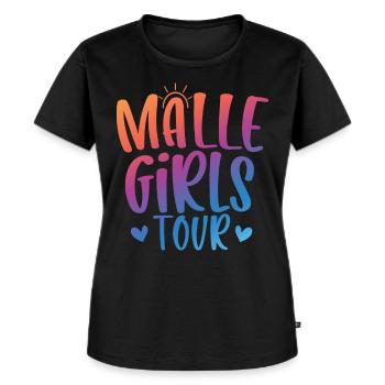 Malle Girls Tour - Frauen Premium Bio T-Shirt - Schwarz - Vorne - Selfina (174cm)