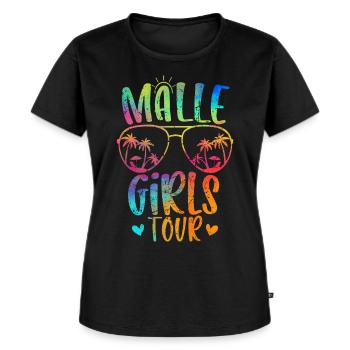 Malle Girls Tour - Frauen Premium Bio T-Shirt - Schwarz - Vorne - Selfina (174cm)