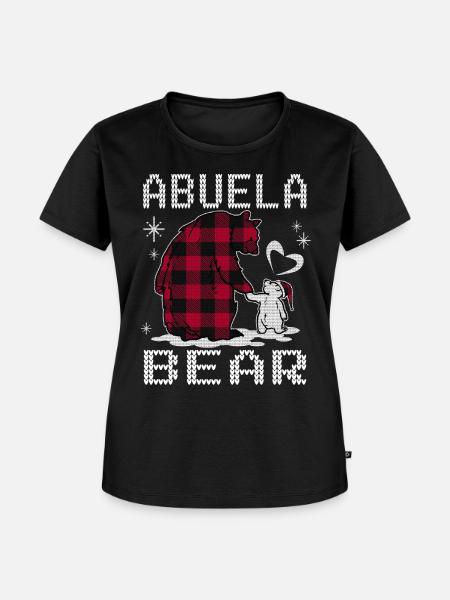 Abuela Bear - Frauen Premium Bio T-Shirt - Schwarz