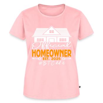 Official Homeowner EST.2025 BTC Did It - Women's Premium Organic T-shirt - rose - Front - AI Model Female 172 dark (172cm)
