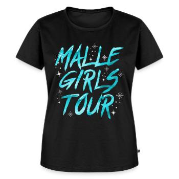 Malle Girls Tour - Frauen Premium Bio T-Shirt - Schwarz - Vorne - Selfina (174cm)