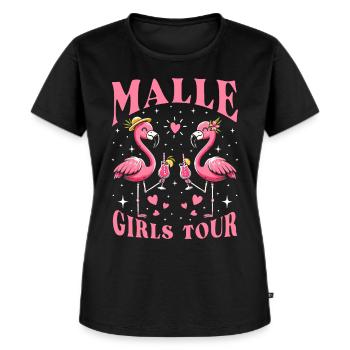 Malle Girls Tour - Frauen Premium Bio T-Shirt - Schwarz - Vorne - Selfina (174cm)