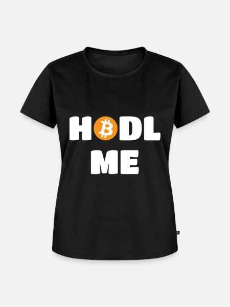 HODL ME - Frauen Premium Bio T-Shirt - Schwarz