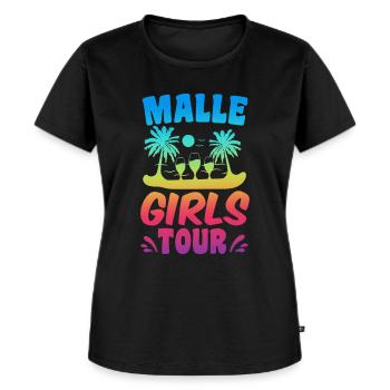 Malle Girls Tour - Frauen Premium Bio T-Shirt - Schwarz - Vorne - Selfina (174cm)