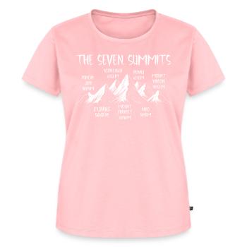 Sept sommets Puncak Jaya - T-shirt Premium bio Femme - rose - Devant - AI Model Female 172 dark (172cm)