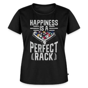 Billard Lustiger Spruch & Herren Snooker Design - Frauen Premium Bio T-Shirt - Schwarz - Vorne - Selfina (174cm)