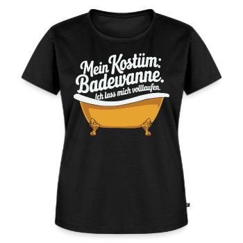 Mein Kostüm: Badewanne - Frauen Premium Bio T-Shirt - Schwarz - Vorne - Selfina (174cm)