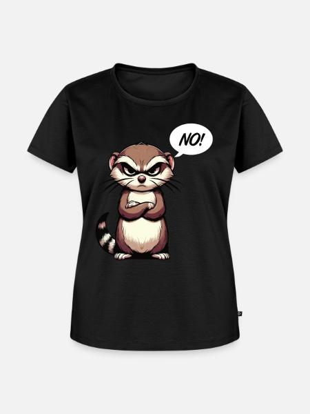 No Frettchen Frettchenhalter Frettchenbesitzer - Frauen Premium Bio T-Shirt - Schwarz