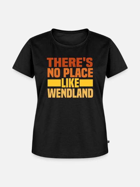 wendland - Frauen Premium Bio T-Shirt - Schwarz