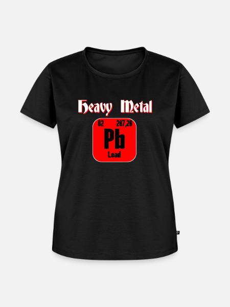 Heavy Metal Blei - Frauen Premium Bio T-Shirt - Schwarz