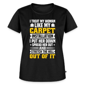 Flooring Flooring Installer Tiler Flooring - Women's Premium Organic T-shirt - black - Front - Selfina (174cm)