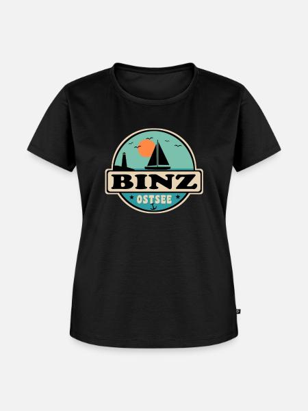 Binz - Frauen Premium Bio T-Shirt - Schwarz