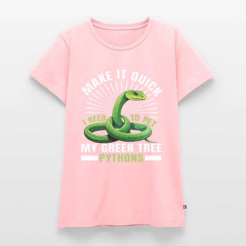 Python arborescent vert T-shirt Premium bio Femme