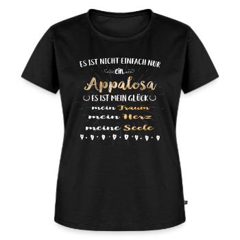 Ce n’est qu’un appalosa - le cœur - T-shirt Premium bio Femme - noir - Devant - Selfina (174cm)