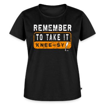 Amputee humor prosthesis surgery Amputation - Women's Premium Organic T-shirt - black - Front - Selfina (174cm)