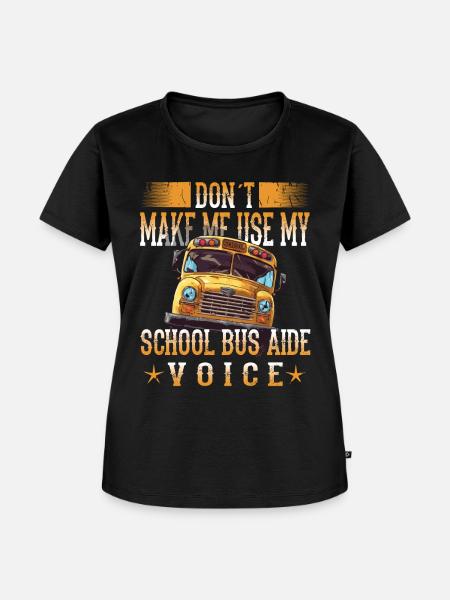 Schulbuswärter - Schulbusfahrer - Frauen Premium Bio T-Shirt - Schwarz
