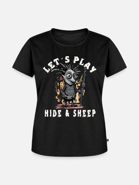 Lass Uns Verstecken - Frauen Premium Bio T-Shirt - Schwarz