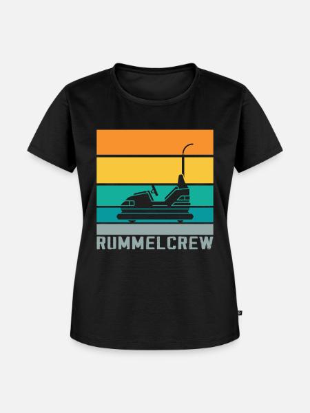 Freizeitpark Kirmes Rummel Autoscooter - Frauen Premium Bio T-Shirt - Schwarz