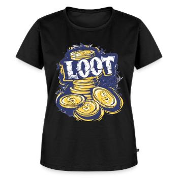 Muntenverzamelaar Definitie Numismatiek - Vrouwen Premium Bio T-shirt - zwart - Voor - Selfina (174cm)