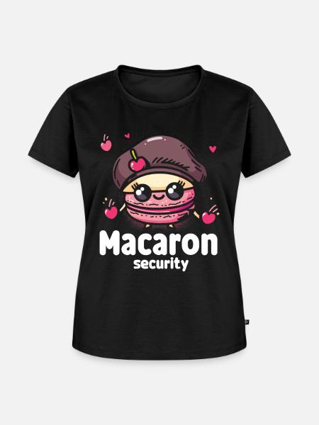 Macaron-liebhaber Macaron Baker - Frauen Premium Bio T-Shirt - Schwarz