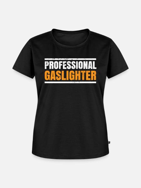 Echtes Professionelles Gaslighting - Frauen Premium Bio T-Shirt - Schwarz