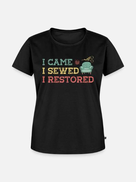 Restauratorin Polstermöbel - Frauen Premium Bio T-Shirt - Schwarz