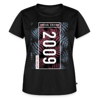 Special Edition 2009 Birthday Urban Graphic - Women's Premium Organic T-shirt - black - Front - Selfina (174cm)