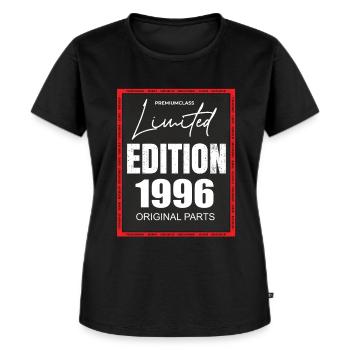 Limited Edition 1996 - Frauen Premium Bio T-Shirt - Schwarz - Vorne - Selfina (174cm)