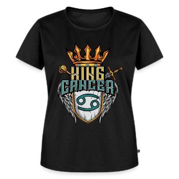 Krebs Sternzeichen - Frauen Premium Bio T-Shirt - Schwarz - Vorne - Selfina (174cm)