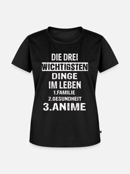Anime - Frauen Premium Bio T-Shirt - Schwarz
