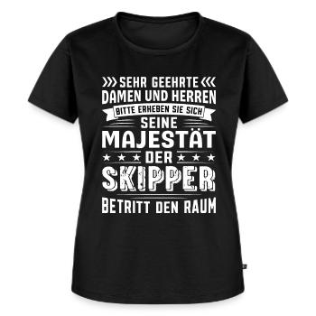 Skipper Geburtstag Skipper Sprüche Skipper - Frauen Premium Bio T-Shirt - Schwarz - Vorne - Selfina (174cm)