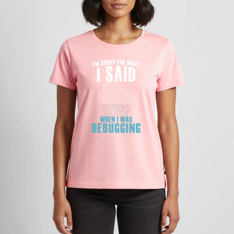 Funny Debugging Coder Programming Computer Scienti Frauen Premium Bio T-Shirt