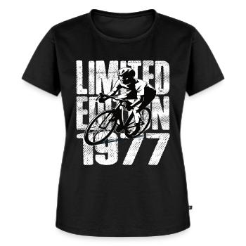 Limited Edition 1977 Limited Edition Geburtstag - Frauen Premium Bio T-Shirt - Schwarz - Vorne - Selfina (174cm)