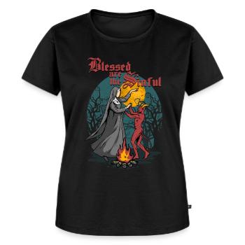 Occultismo Demonologia Tarocchi - Maglietta ecologica premium da donna - nero - Fronte - Selfina (174cm)