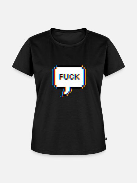 Fuck - Schimpfwort - Frauen Premium Bio T-Shirt - Schwarz