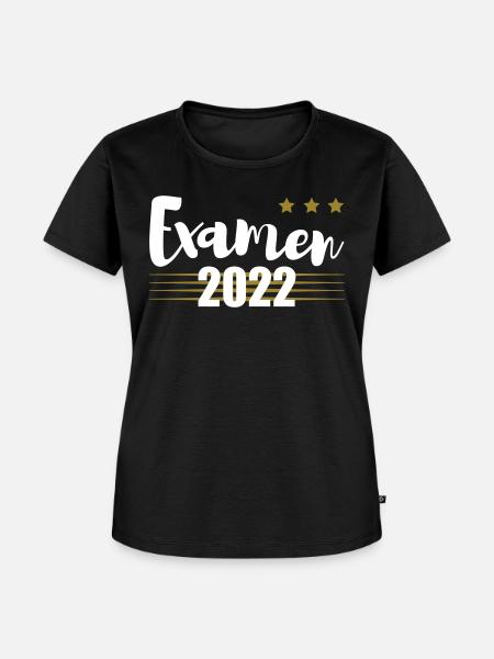 Examen 2022 gold - Frauen Premium Bio T-Shirt - Schwarz