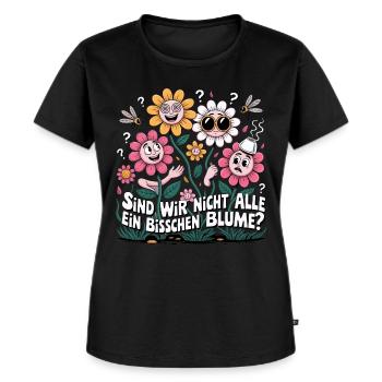 Fun Floristik Blumen Chaos Spruch Gärtner Botanik - Frauen Premium Bio T-Shirt - Schwarz - Vorne - Selfina (174cm)