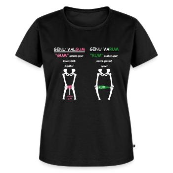 Physiotherapeut Geschenk - Frauen Premium Bio T-Shirt - Schwarz - Vorne - Selfina (174cm)