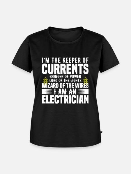Elektriker Geschenk - Frauen Premium Bio T-Shirt - Schwarz