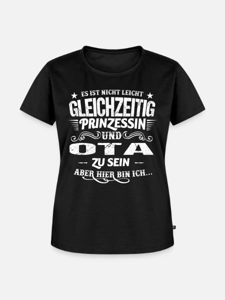 Prinzessin & OTA - Frauen Premium Bio T-Shirt - Schwarz