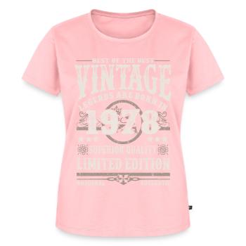 Legenden werden 1978 geboren - Frauen Premium Bio T-Shirt - Rosa - Vorne - AI Model Female 172 dark (172cm)