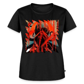 Monster #112 Vision - Women's Premium Organic T-shirt - black - Front - Selfina (174cm)