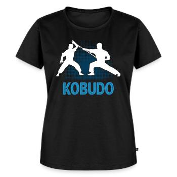 Kobudo japanische Kampfkunst Geschenkidee Geschenk - Frauen Premium Bio T-Shirt - Schwarz - Vorne - Selfina (174cm)