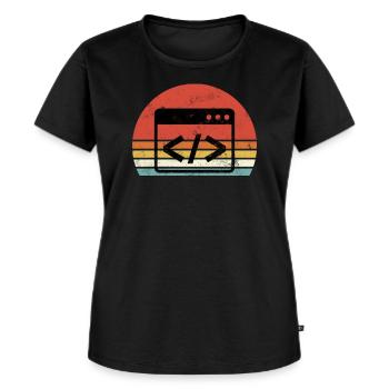 I Hate Programming Programmierer Coding - Frauen Premium Bio T-Shirt - Schwarz - Vorne - Selfina (174cm)