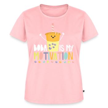 Bubble Tea - Women's Premium Organic T-shirt - rose - Front - AI Model Female 172 dark (172cm)