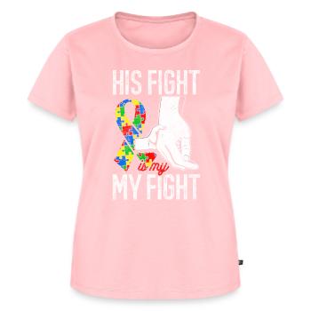 Autismus Bewusstsein - Frauen Premium Bio T-Shirt - Rosa - Vorne - AI Model Female 172 dark (172cm)