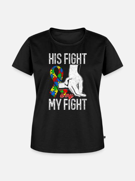 Autismus Bewusstsein - Frauen Premium Bio T-Shirt - Schwarz
