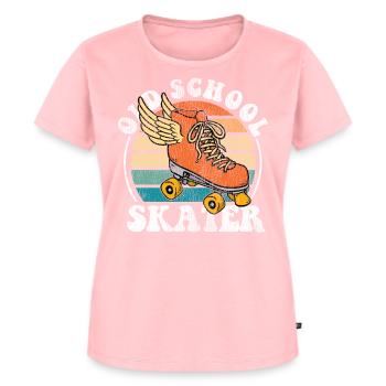 Cool Roller Skating Skate Girl - T-shirt Premium bio Femme - rose - Devant - AI Model Female 172 dark (172cm)