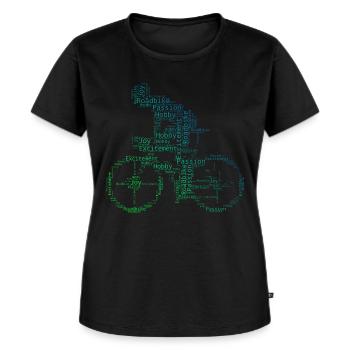 Roadbike Road Bike Women's Men's Road Bike Road Bike - Women's Premium Organic T-shirt - black - Front - Selfina (174cm)